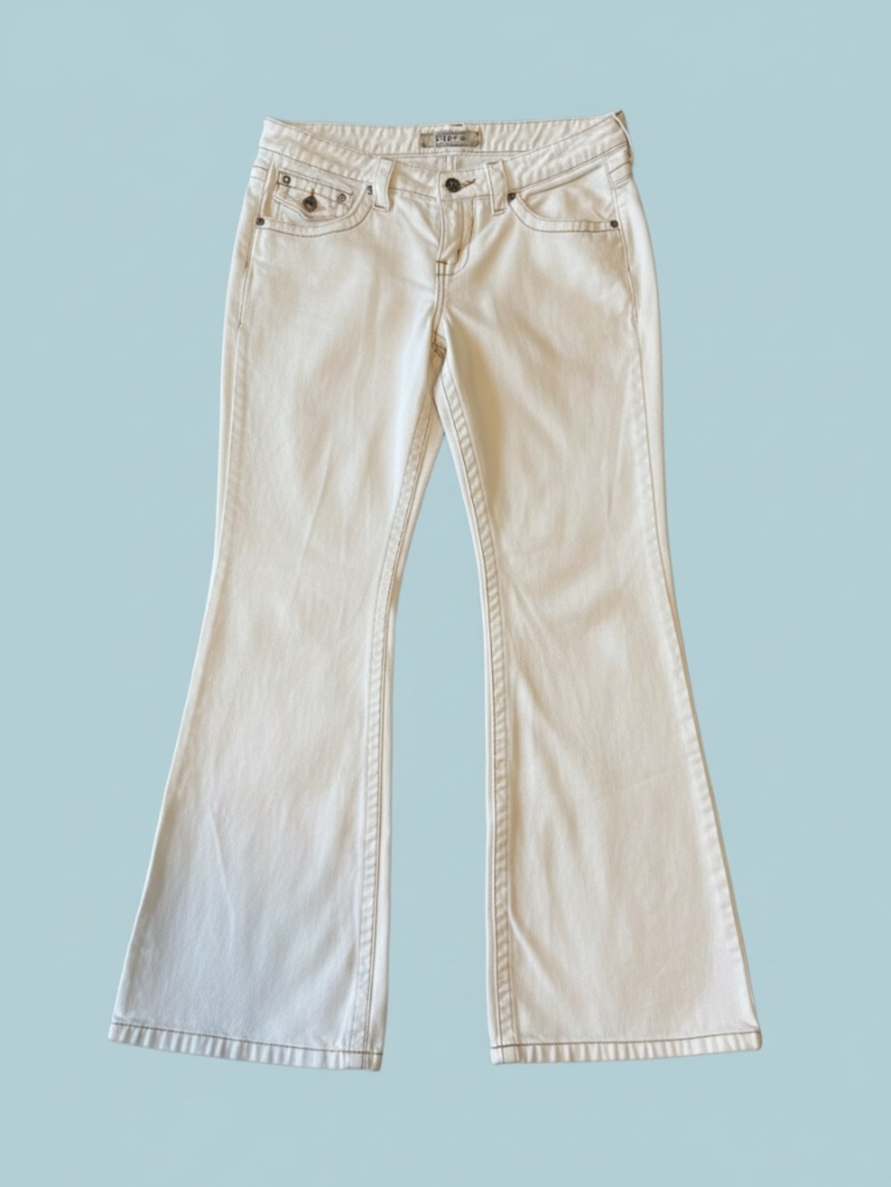 Vintage white Jean bell bottoms READ DESCRIPTION - Picture 2 of 5